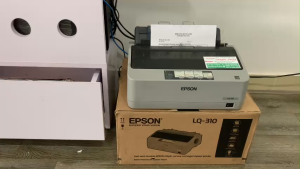 Máy in can lấy nét xăm hình từ máy tính và phàn mềm AI Epson LQ310 ( đã qua sử dụng