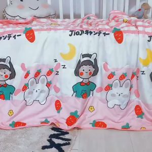 Cartoon Kids Blanket Children Quilt Nap Blanket Kids Conforter Soft Cotton Baby Blanket Selimut Budak Kanak-kanak