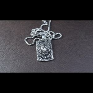 Stainless Steel Lion Necklaces Men Punk Rock Animal Pendant Unique Charms Domineering Biker Amulet Jewelry Gifts Dropshipping