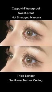 BPOM CAPPUVINI Maskara Waterproof Slender Curl Lengthen Long Lasting Natural Mascara XX217