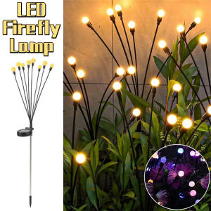 Firefly LED Solar Garden Lights Holiday Christmas Lamp Outdoor Waterproof Garden Patio Decoration