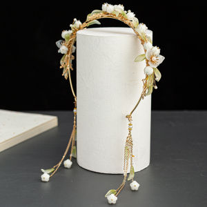 Simple Daily Ancient Style Tassel Hair Accessories Hanfu Headwear Gold Plated Alloy Traditional Chinese Fashion Hairband