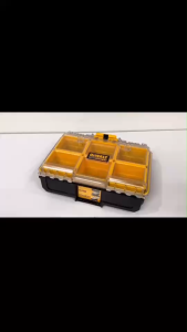 DEWALT กล่องเครื่องมือ 6 ช่อง รุ่น DWST83392-1 กล่องใส่อุปกรณ์ช่าง สีเหลือง-ดำ ของแท้ 100% **ออกใบกำกับภาษีได้**