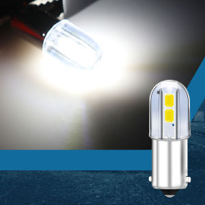 10PCS BA9S T4W LED Car Signal Lamps 4SMD  2835 Chips Automobile Interior Lighting Dome Map Reading Light 6000K White