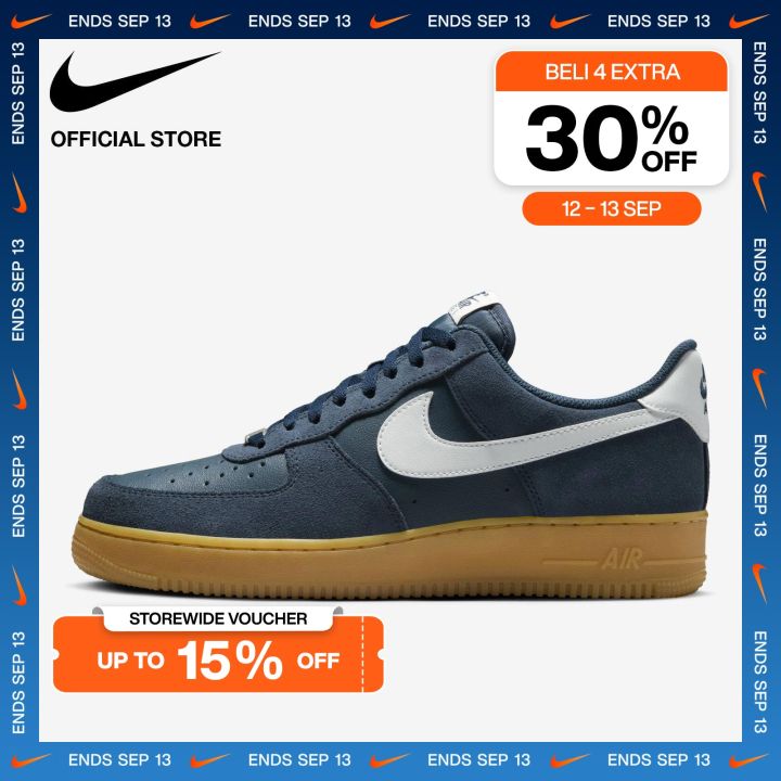 Sepatu Nike Air Force Low Blue Suede Nike Mens Air Force 07 LV8 - Main Image