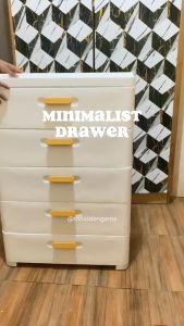 Jbos Drawer Cabinet for Clothes Thickened Durabox Plastic Wardrobe Home organizer with Wheels megabox Storage Box