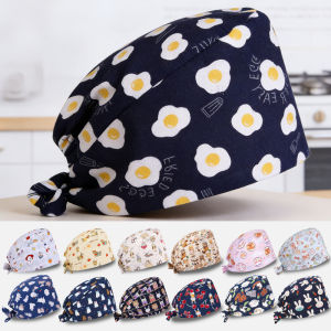 Classic Pattern Scrub Cap for Women and Men 100% Cotton Breathable Short Hairs Hat Chef Vet Doctors Working Caps M319