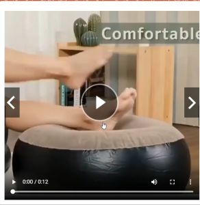 Ghế Hơi Tựa Lưng Bọc Nhung Mềm Mịn Êm Ái - Đệm Hơi Lót Chân Cao Cấp - Ghế Sofa Hơi