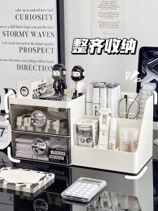 Multi-Functional Simple Design Student Desk Drawer Style Stationery Marker Storage Box Bookend Organizer Rectangular Plastic