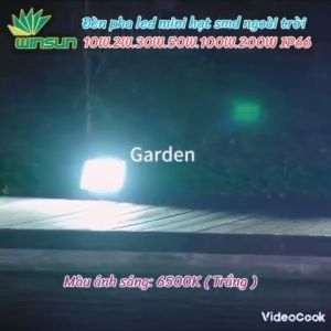 Đèn Pha Led Siêu Sáng Hạt SMD Mini 10W 20W 30W 50W 100W 200W Lắp Ngoài Trời IP66