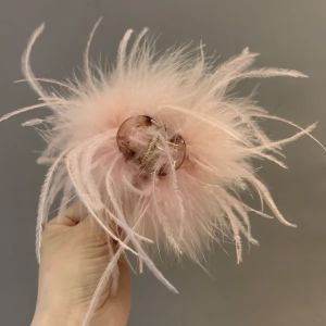 New 2025 Small Black Feathers Hair Claw Clip 6cm Half up Half down Hair Card Stylish Volume Boosting Hair Accessories