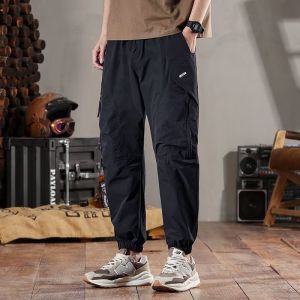 Quần Công Sở Chống Thấm Nước Phong Cách Mỹ Cổ Điển Cho Nam Mùa Hè Thu Mỏng Quần Harem Ngoài Trời Quần Công Sở Thường Ngày