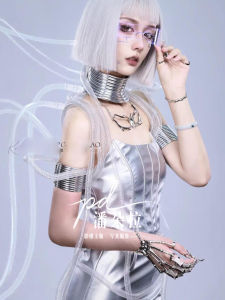 Cyberpunk Style Photo Shoot Clothing Stage Performance Female Group Show Personality Hot Girl Future Sensation Studio New Arrival