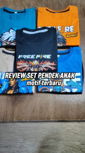 Baju Setelan Free Fire Karakter Alok Anak Laki Laki - Kaos Distro Karakter Keren Umur 1 - 10 Tahun