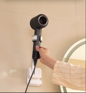 Classy Luxe Hair Dryer Holder Rack Hands Free Storage Rack Bracket Wall Mounted Hair Dryer Storage Rack