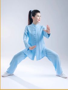 Chen Ying Tai Chi Uniform Cotton Linen Style Morning Exercise Practice Martial Arts Performance Clothing Womens Version Tang Suit