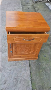 Tủ gỗ cao su kê đầu giường đa năng tiện ích Kt cao 60cm trang trí decor nhà cửa