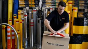 45/60/80/100CM Convex Mirror Outdoor Traffic Road Safety Wide Angle Polycarbonate Corner Turn Mirror Cermin Cembung