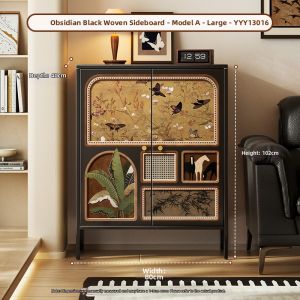 MR ART | Retro Style Multi-purpose Storage Cabinet