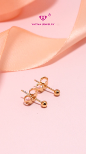 Yaxiya Anting Tusuk Perhiasan Lapis Emas 18k 689
