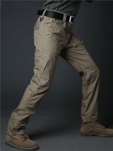 Quần Dài Ống Đứng Chống Thấm Nước Co Giãn Nhanh Khô Cho Nam Mùa Xuân Thu Ngoài Trời Quần Áo Làm Việc Quần Dài Cotton Polyester