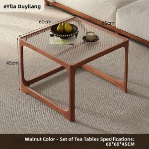 OYIla | Mid-Century Style Living Room Small Space Wood Coffee Table
