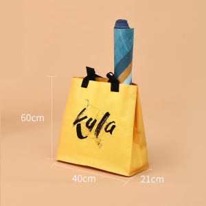SIGEDN Yoga Bag Kula Yoga Festival Single Shoulder Handbag Waterproof Travel Fitness Large Capacity Lightweight Woven Bag
