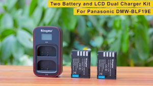 [KingMa] DMW-BLF19E / DMW-BLF19 Camera Replacement Batteries (two) and Dual USB Charger for Pan. DMW-BLF19 and Pan. DMW-BLF19E Pan. DMC-GH5 DMC-GH3 DMC-GH3A DMC-GH3H DMC-GH4 DMC-GH4H DC-GH5S / BLF19E / BLF19