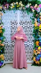 Inara Dress Ceruty Babydoll Dress Wanita Terbaru 2023 Kekinian Gamis Lebaran Viral Tiktok Termurah