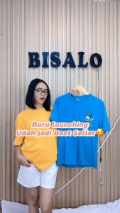 BSL - 130 Bisalo Baju Kaos Pria Wanita lengan pendek motif "HYPE DORA" Digital Printal Kaos Distro Combed Atasan - pakaian wanita - pakaian pria - baju wanita - baju pria - atasan wanita pria - kaos oversize - kaos hitam putih - kaos katun