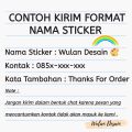 Jasa Desain dan Cetak Stiker label Produk A4 | Sticker Label Produk | Sticker label Murah | Wulan Desain. 