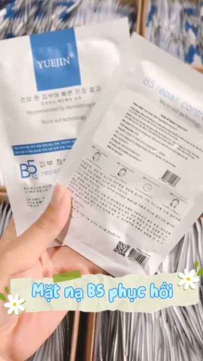 Mặt nạ Yuejin B5 Repair Control EGF 25ml Hàn Quốc cấp ẩm dưỡng trắng da khỏe mạnh ngăn ngừa nếp nhăn