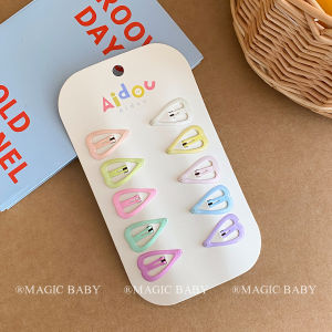 Mini Baby Hair Clips 10 Pieces Set Super Small Size Cream Color Childrens Side Bangs Clips Infant Headwear Hairpins