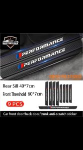 Terlaris stiker karbon mobil sticker carbon sillplate sill door protector anti gores pengaman pintu mobil performance semua mobil bisa 1/4/5/8/9