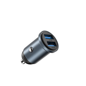 WIWU USB Car Charger 30W 2-Port Type-C Car Adapter iPhone Car Charger with Power IQ 3.0 for iPhone Samsung Galaxy iPad Pro/AirPods and More