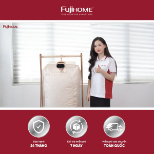 Máy sấy quần áo gấp gọn Fujihome FCD16 nhập khẩu chính hãng khử trùng UV tủ sấy quần áo mini gia đình sấy nhanh hẹn giờ bảo vệ sợi vải