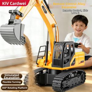 Alloy Remote Control Digging Machine Toy Car