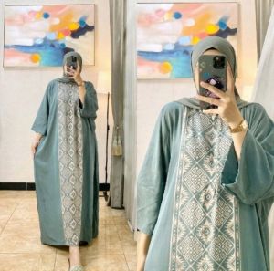 {PROMO SPESIAL} KAFTAN NABILA RAYON PREMIUM TERBARU BUSUI KEKINIAN