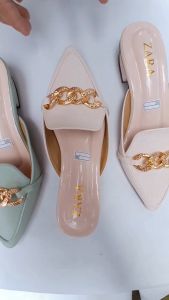SEPATU SANDAL HELLS MULLES SLOP WANITA HAK 3CM