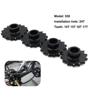 14T 15T 16T 17T 530 Chain Front Sprocket Cog 24 Spline Gear For GY6 125cc 150cc 200cc 250cc ATV Quad Go Kart UTV Dirt Bike Parts