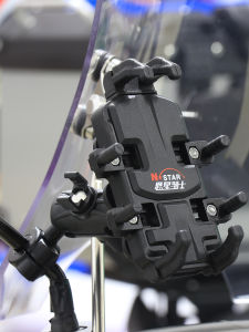 Yamaha NMAX Honda NWG150 Foshan 350 Pedal Motorcycle Charging Shock Absorption Mobile Phone Holder Enxing Knight Brand