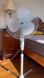 POWERPH 16 Inch White Portable Electric Stand Fan: A Compact & High-Performance Solution