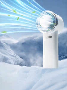 2024 New Handheld Semiconductor Cooling Fan Mini Portable Rechargeable Ice Pack Small Temperature Reducing Tool 1307T