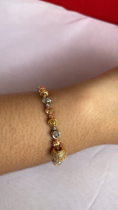 GELANG SERUT BIJI LADA WANITA MODEL TERBARU MAS GOLD ANTI KARAT DAN LUNTUR GSX92