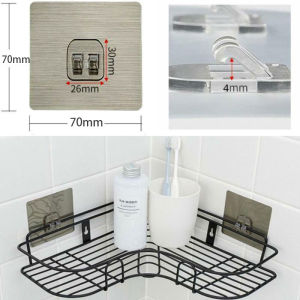 ตู้เสื้อผ้าติดผนังไร้รอยต่อสำหรับใช้ในครัวและห้องน้ำ รูปหัวใจ 2 ข้าง ดึงดูดแรงดันสูง 10kg ติดผนังได้ 2 ข้าง