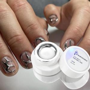 1PC Metallic Silver Gold Rose Gold Mirror Nail Polish 3D Chrome Painting Gel Bright Drawing French Lines UV Manicure Art Varnish