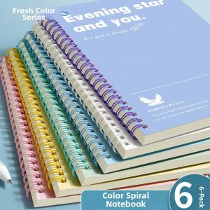 LFSHAONVXIN | Vibrant Coiled Diary Notebooks Horizontal Lines