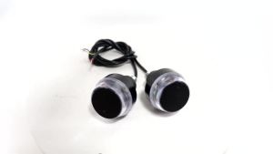 KEVANLY | 2pcs Motorcycle LED Handle Light Bar End Indicator for Car Turn Signal LED Light Universal Handle Bar Grip Plug Side Marker Lamp