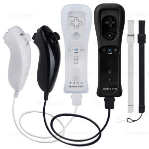 Tectinter | Wireless Remote Controller For Nintendo Wii Nunchuck with Motion Plus Bluetooth Gamepad For Wii /Wii U Console Joystick Joypad