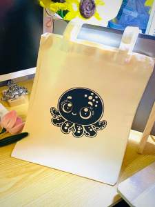 Canvas Cute Octopus Design High Quality Tote Bag